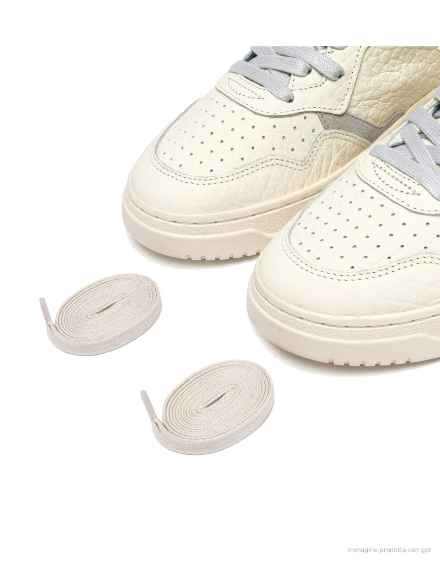 Autry Low Leather Sneakers With Diverse Texture Combinations