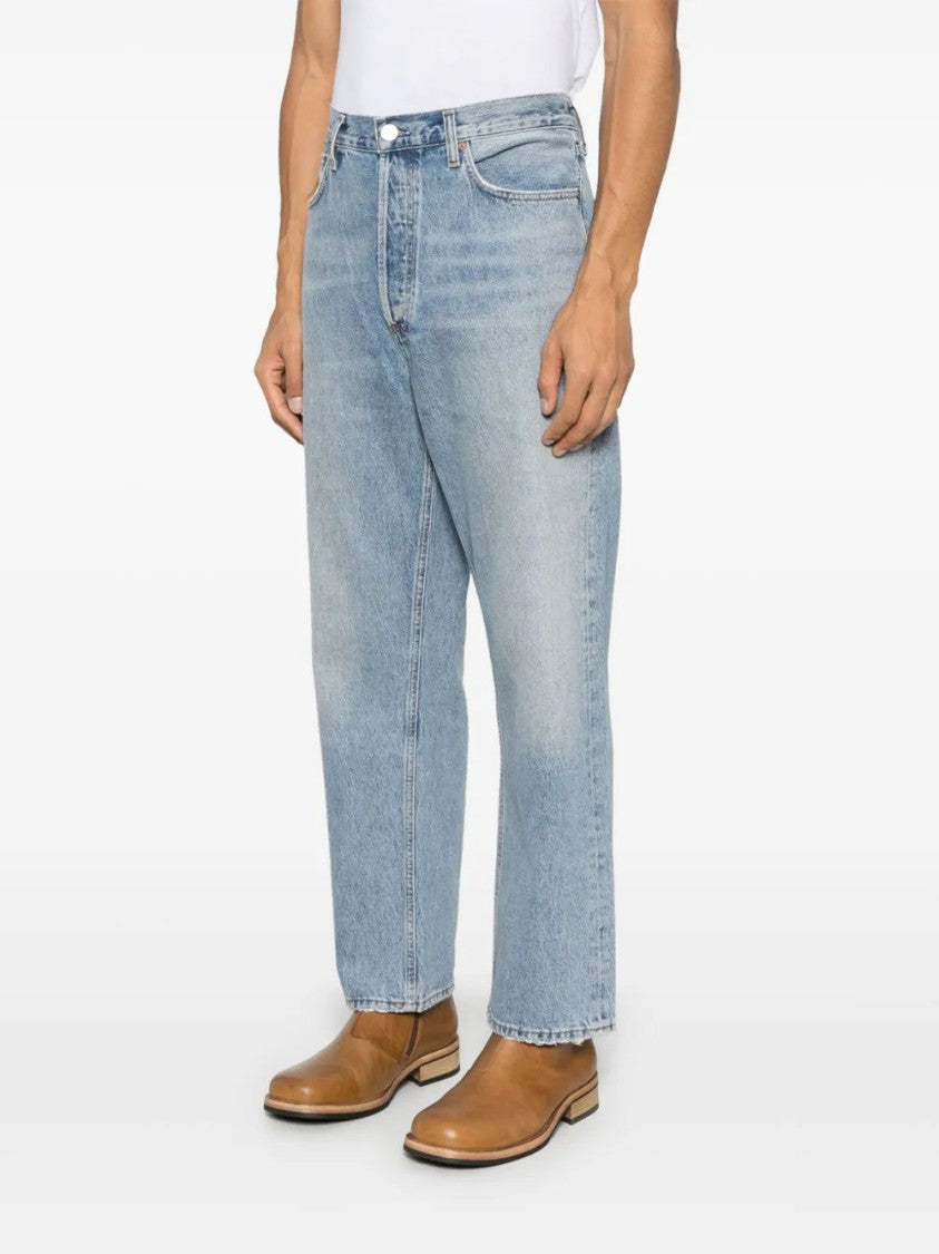 Agolde 90'S Light Blue Straight-Leg Jeans