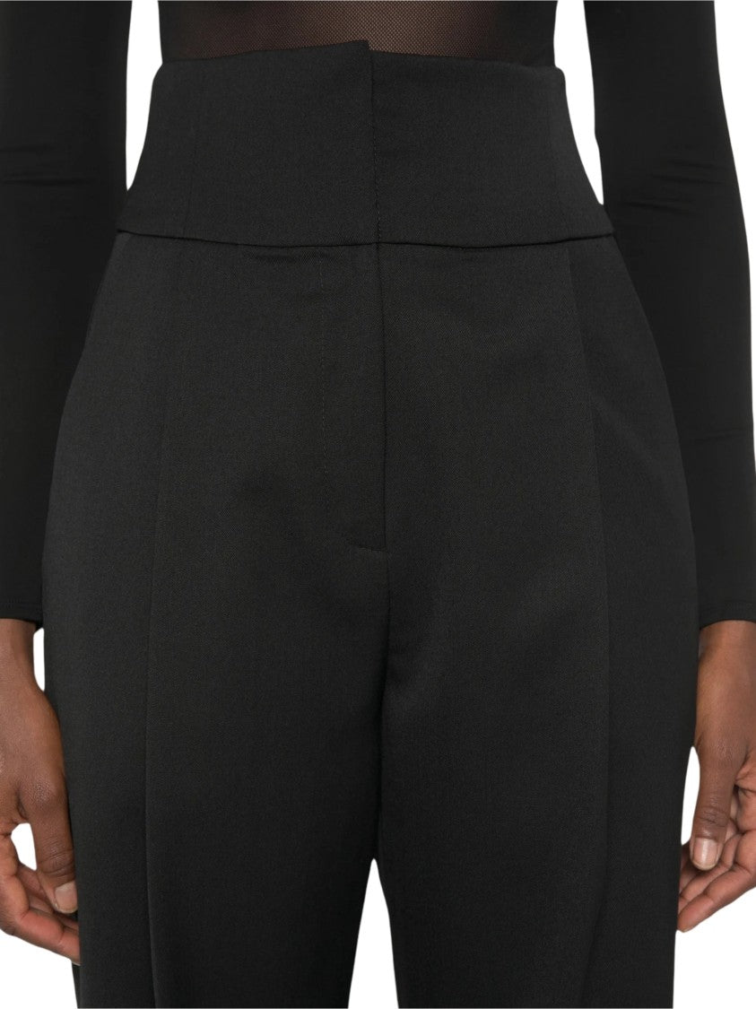Elisabetta Franchi Pantalone High-Waisted Wide-Leg Pants