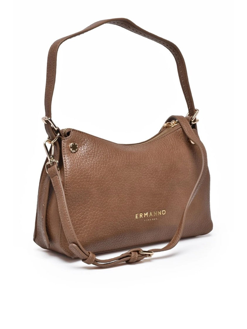 Ermanno Firenze Textured Polyurethane Unity Shoulder Bag