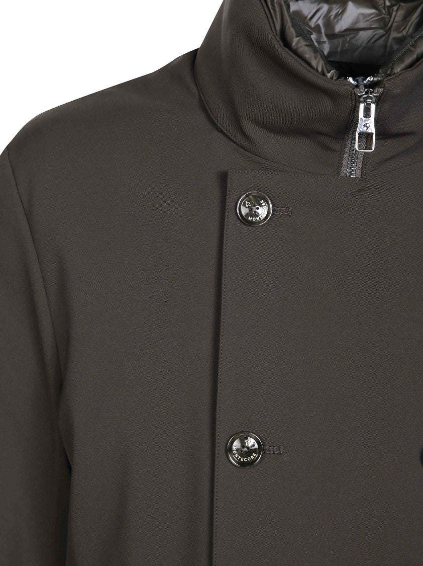 Montecore Double-Breasted Matte High-Collar Jacket