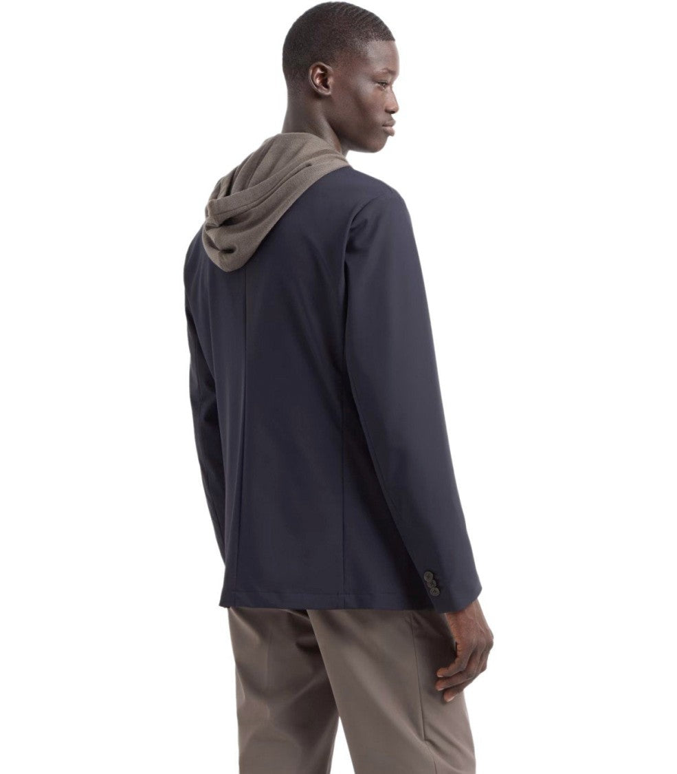 Emporio Armani Blue Single-Breasted Jacket