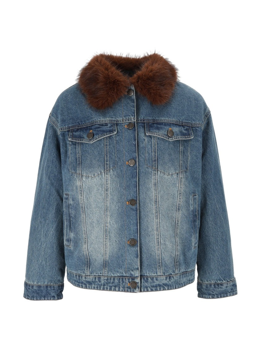 Tory Burch Denim Romy Slim Jacket