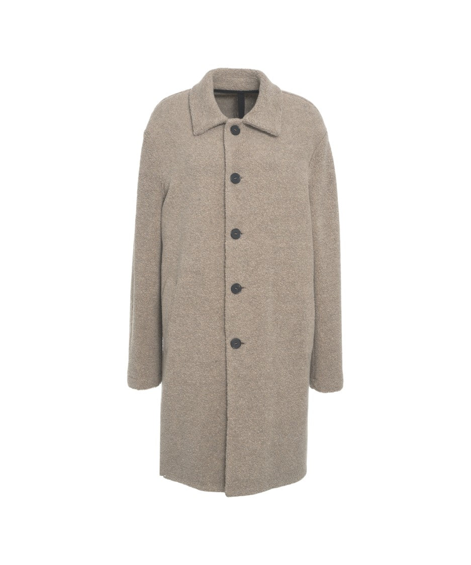 Harris Wharf London Timeless Wool Blend Coat With Relaxed Fit And Classic Collar