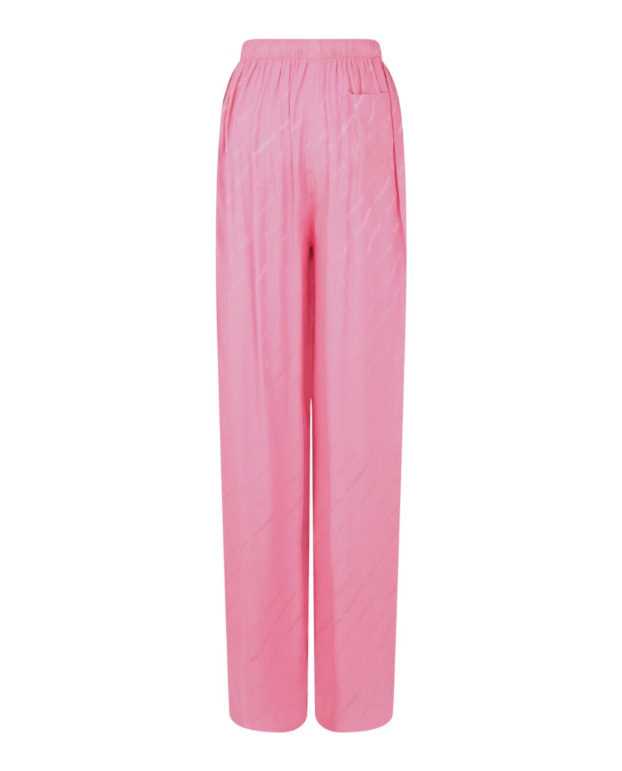 Balenciaga Logomania Silk Jacquard Pyjama Pants