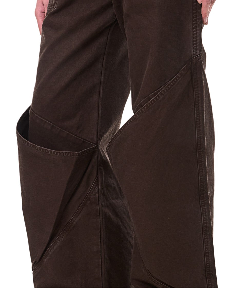 The Attico Baggy Long Trousers With Overlapping Panels And Pocket Details