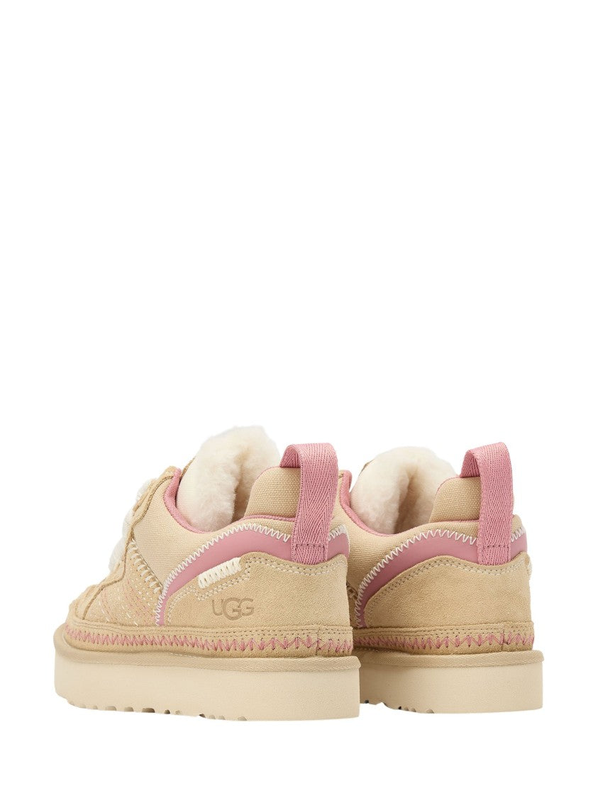 Ugg Brown Suede Mesh Panels Sneakers