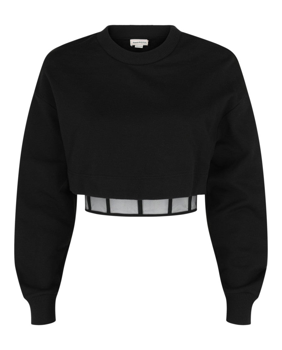 Alexander Mcqueen Layered Cropped Sweatshirt