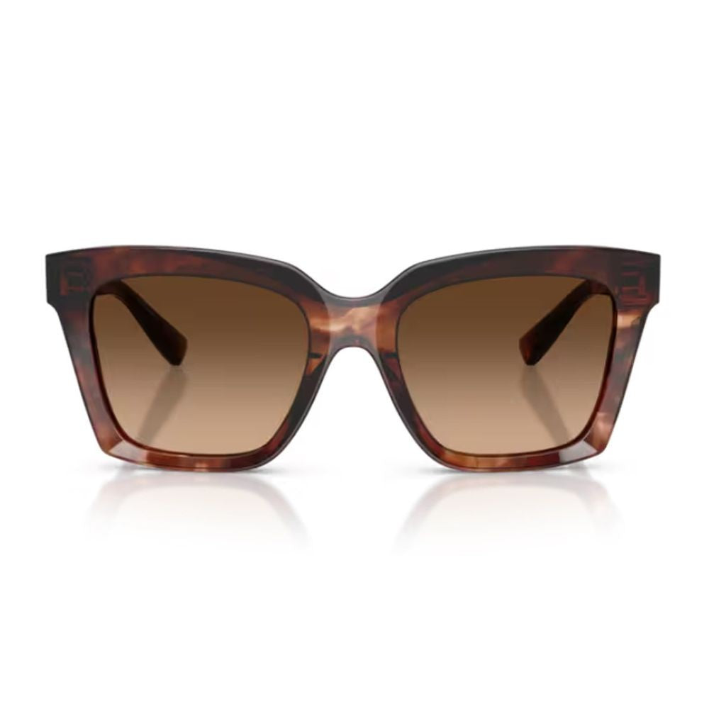 Dolce & Gabbana Dg4498 Dg Hinge Square Dark Red Havana Acetate Sunglasses