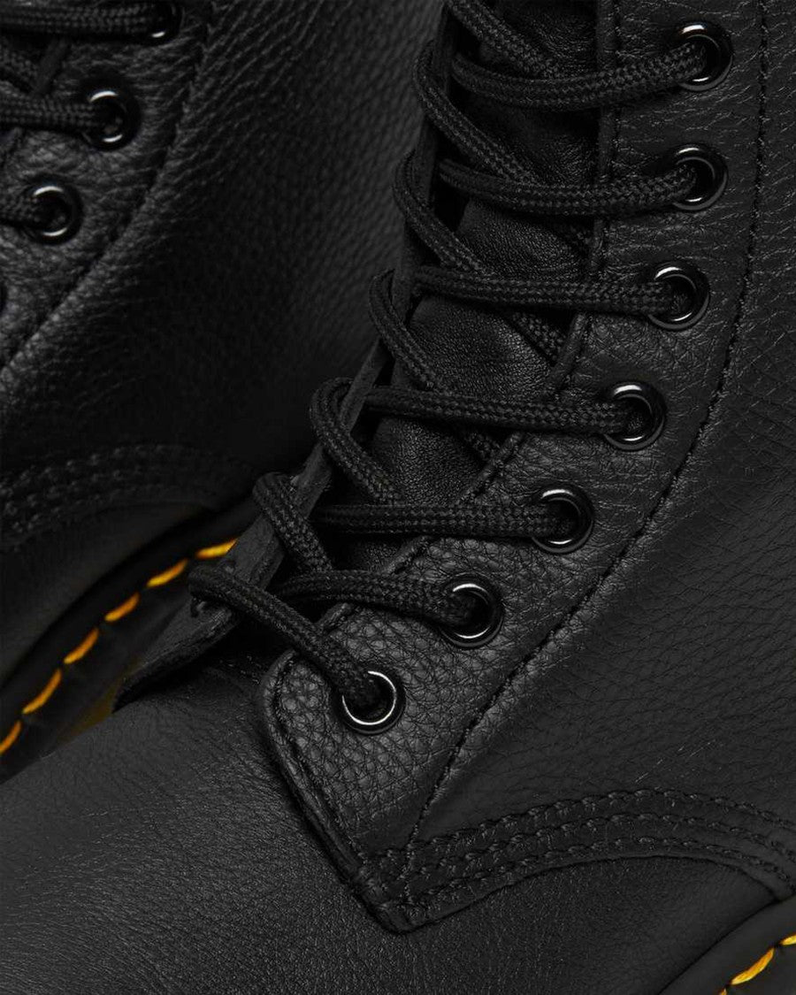 Dr. Martens Pascal Black Pebbled Leather Boots