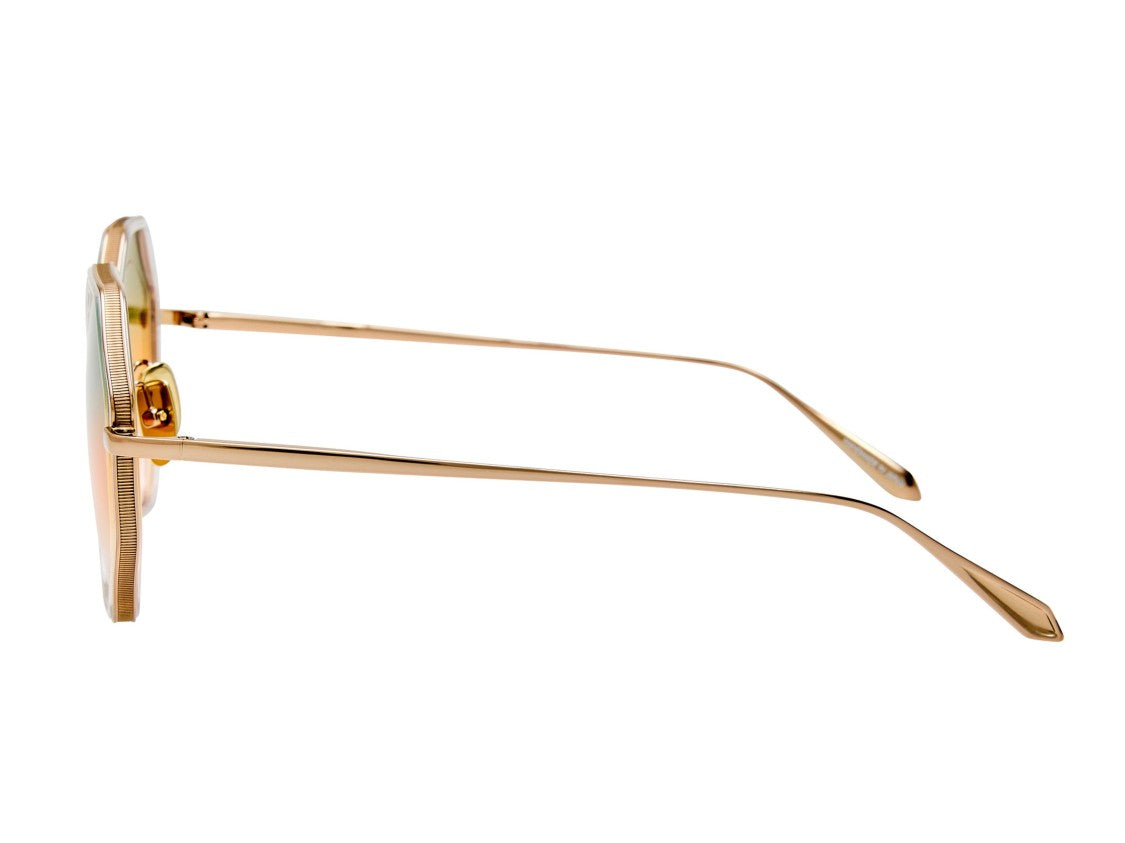 Linda Farrow Gold Lfl1709 Gradient Octagonal Sunglasses