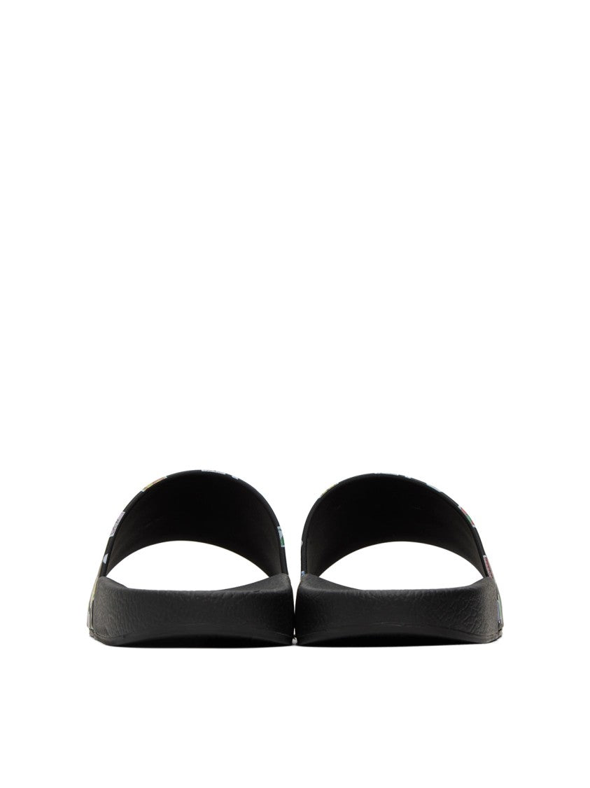 J. W. Anderson Sticker Logo Slides Sandals