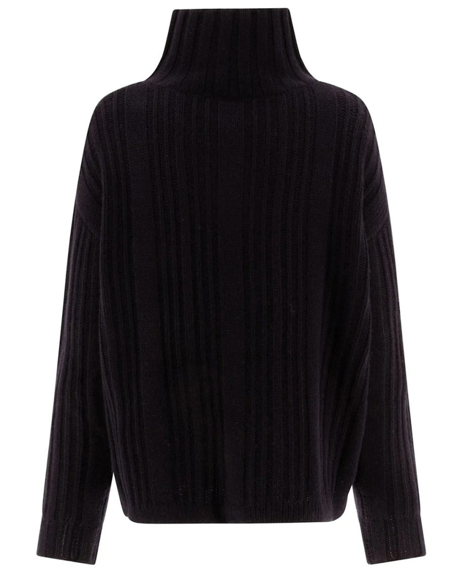 Max Mara Ribbed Knit Turtleneck Sweater