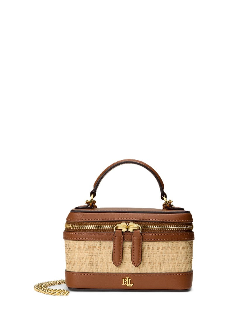 Lauren Ralph Lauren Compact Rectangular Handbag With Woven Texture