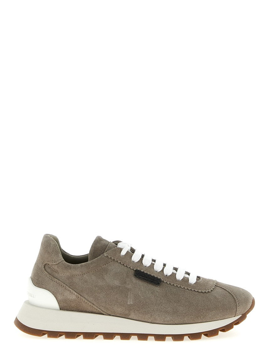 Brunello Cucinelli Shiny Tab Sneakers