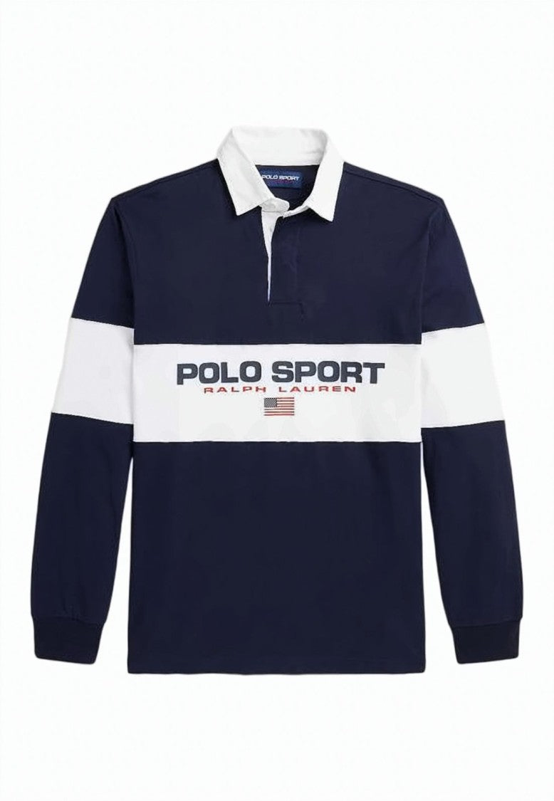 Polo Ralph Lauren Navy Blue Rugby-Style Shirt