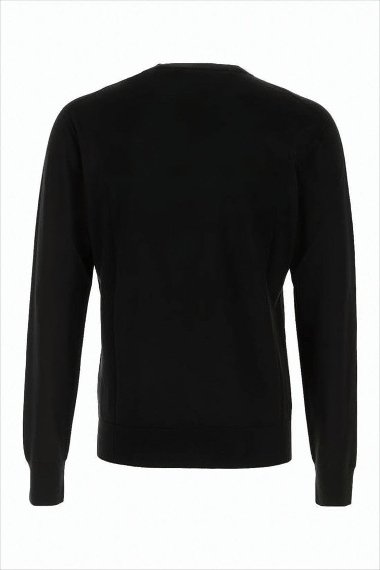 Dior Minimalist Black Wool Crewneck Sweater