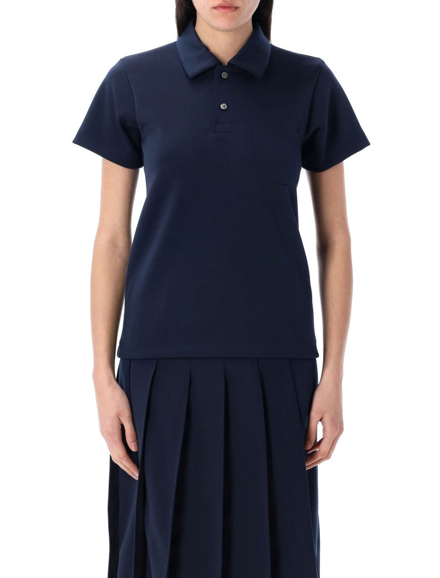 Comme Des Garçons Black Polo Shirt With Classic Collar