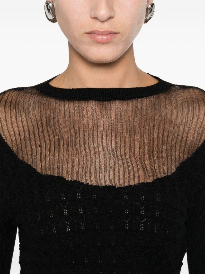 Twin-Set Classic Black Sweater With Timeless Silhouette