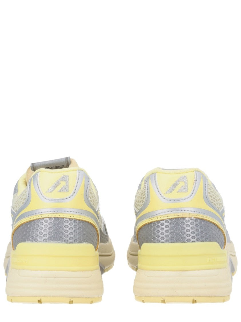 Autry Layered Mesh Synthetic Overlays Sneakers