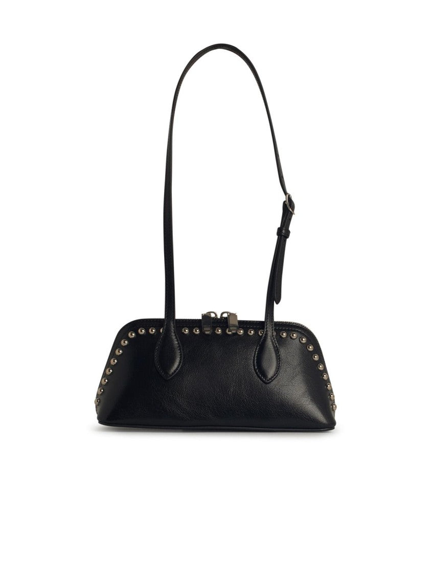 Bally Praline' Black Leather Bag