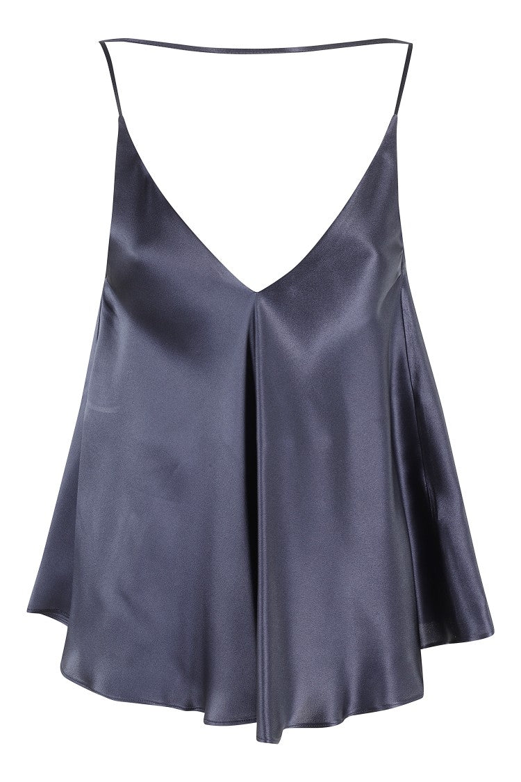 Semi Couture Etienne Flared Satin Top