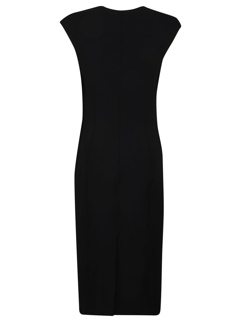 Elisabetta Franchi Full Zip Sleeveless Midi Day Dress