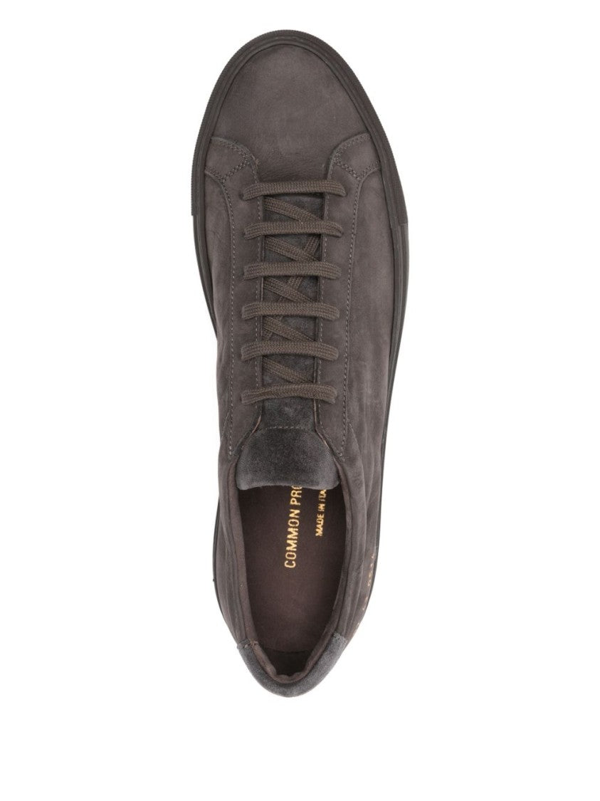 Common Projects Gray Leather Sneakers