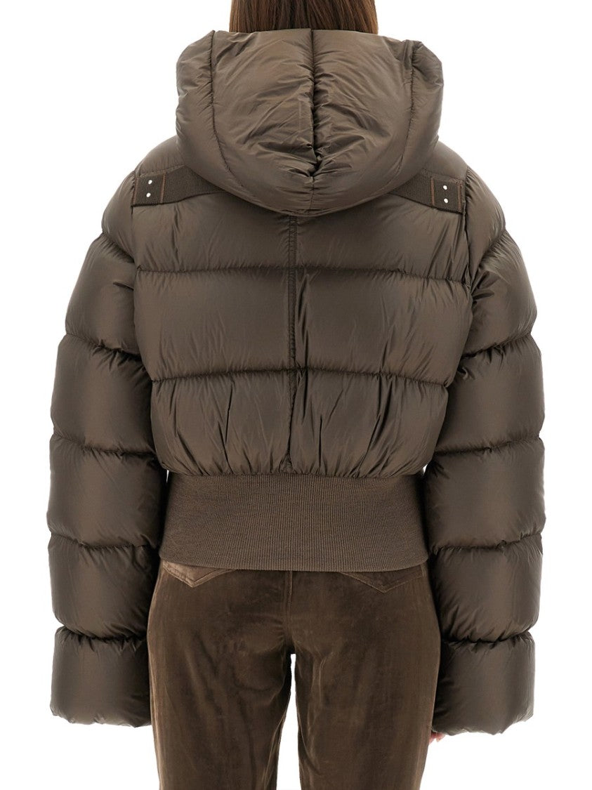 Rick Owens Cropped Down Jacket With Hood