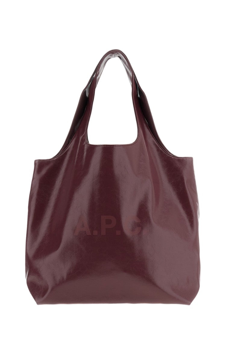A.P.C. Eco-Friendly Red Tote Bag With Minimalist Design And Dual Handles