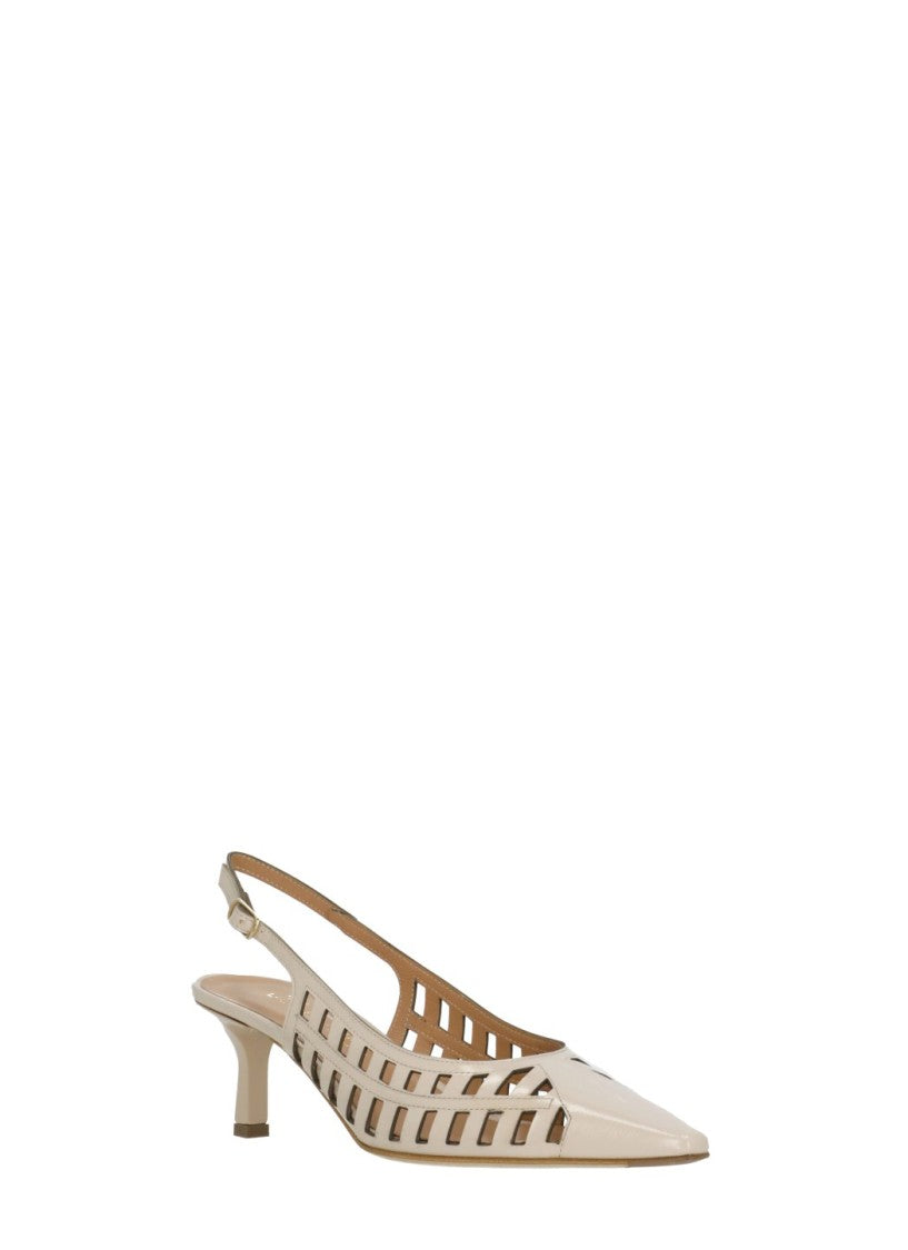 Juilie Dee Bronze Julie Dee Cut-Out Slingback Pumps