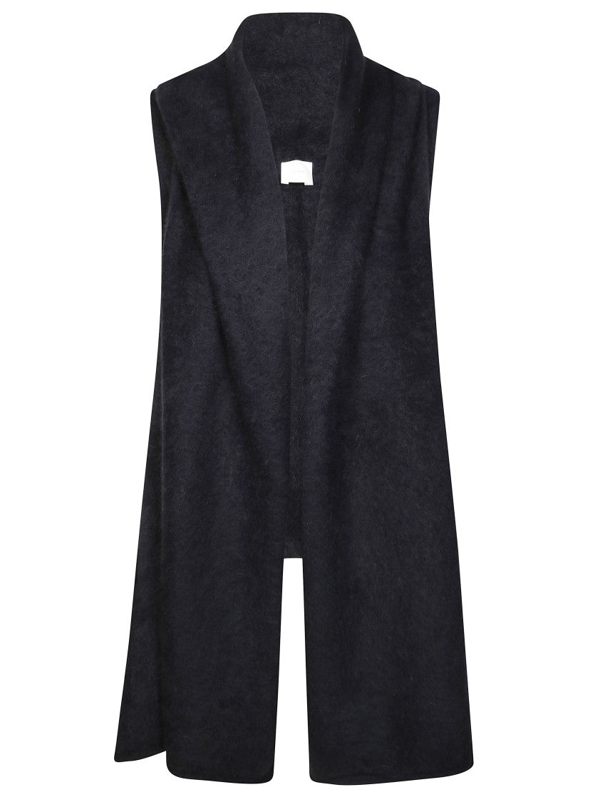 Ctplage Sleeveless Mantella With Structured Collar