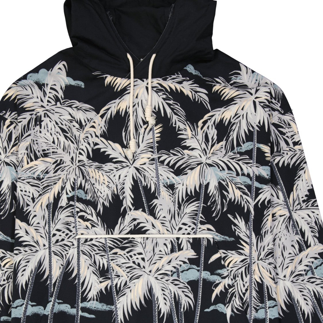 Palm Angels Hooded Printed Shirt