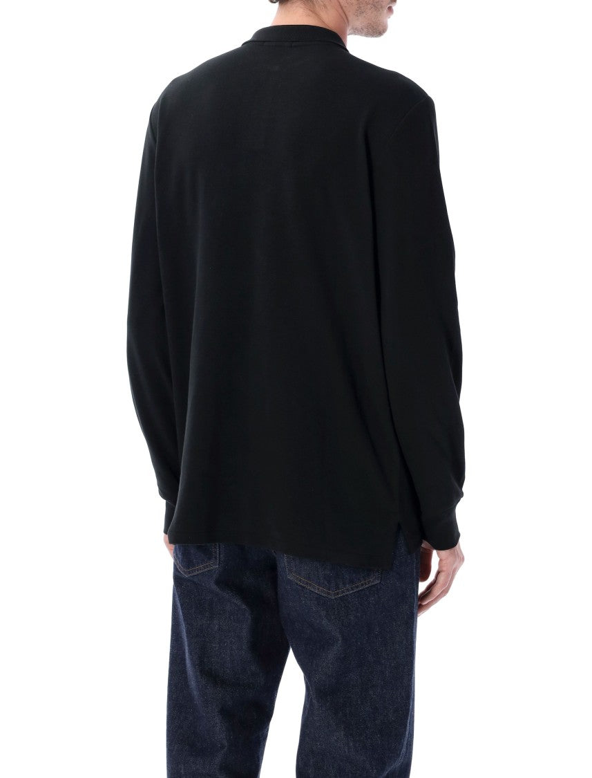 Polo Ralph Lauren Long-Sleeve Cotton Piqué Polo Shirt Custom Slim-Fit