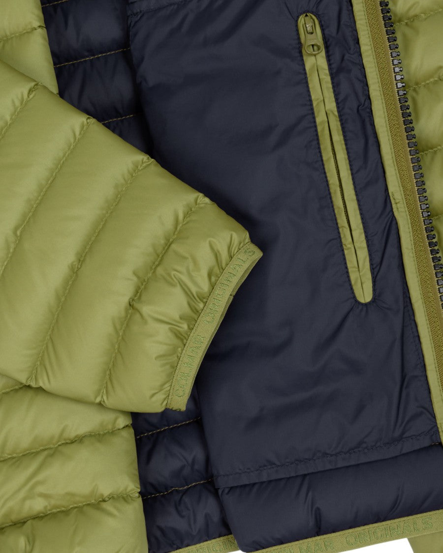 Colmar Quilted Green Padded Jacket Fixed Hood