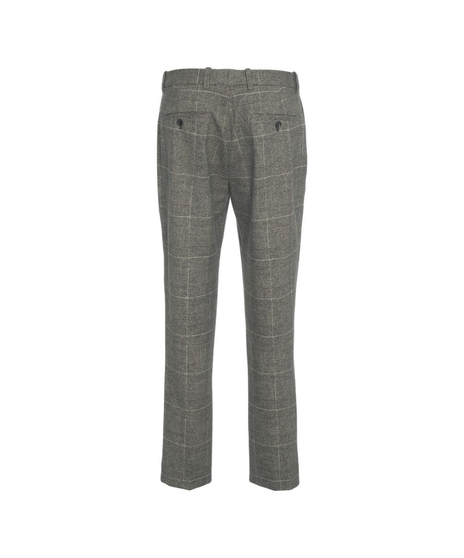 Circolo 1901 Checkered Slim-Fit Chinos With Tailored Silhouette