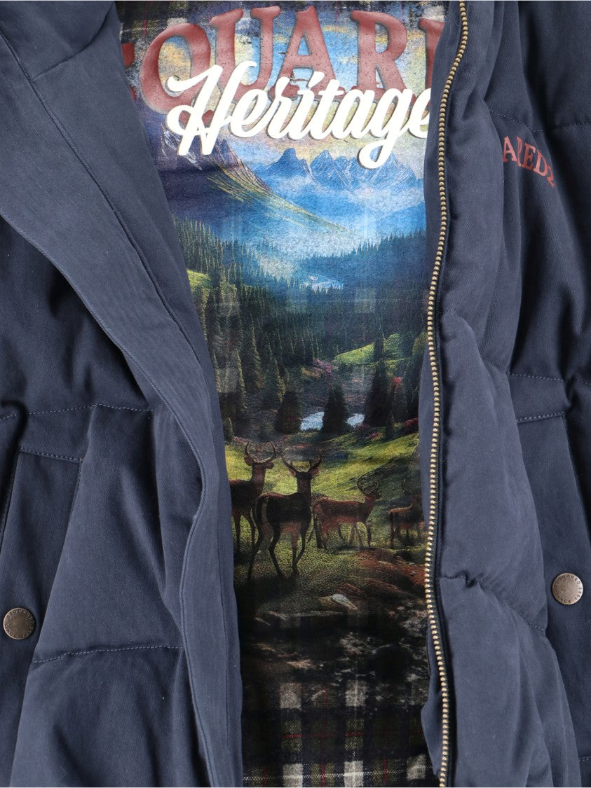 Dsquared2 Quilted Sleeveless Puffer Jacket With Heritage Lining