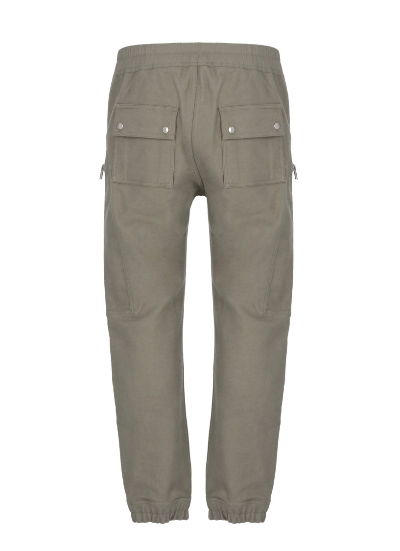 Rick Owens Trousers With Elastic Waist And Multiple Zipper Details