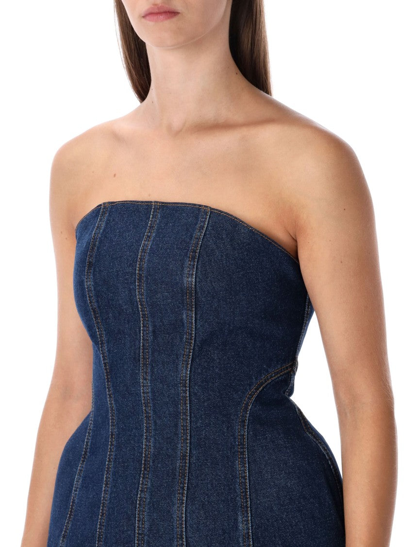 Magda Butrym Bustier Denim Top