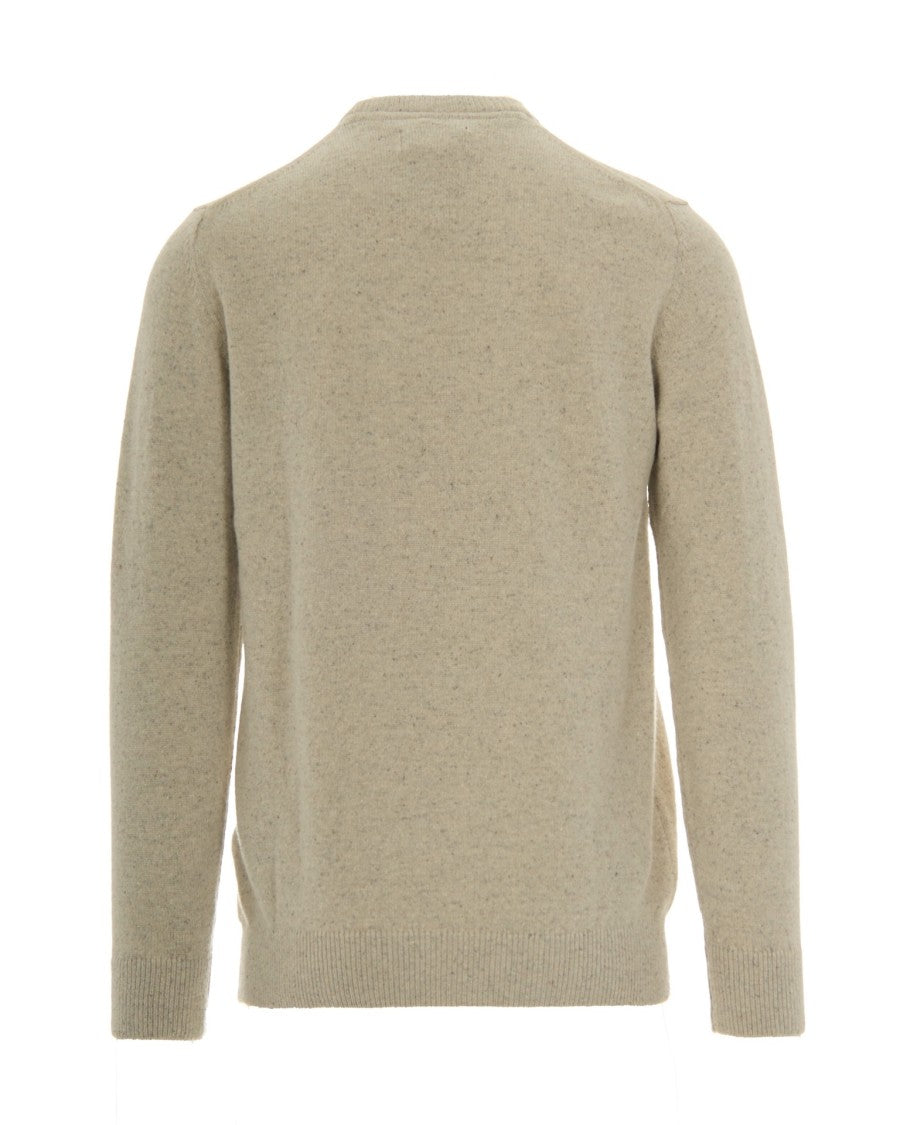 Barbour Taupe Essential Tisbury Crew Sweater