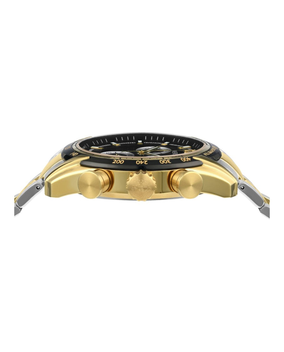 Versace V-Ray Chronograph Watch With Two-Tone Case