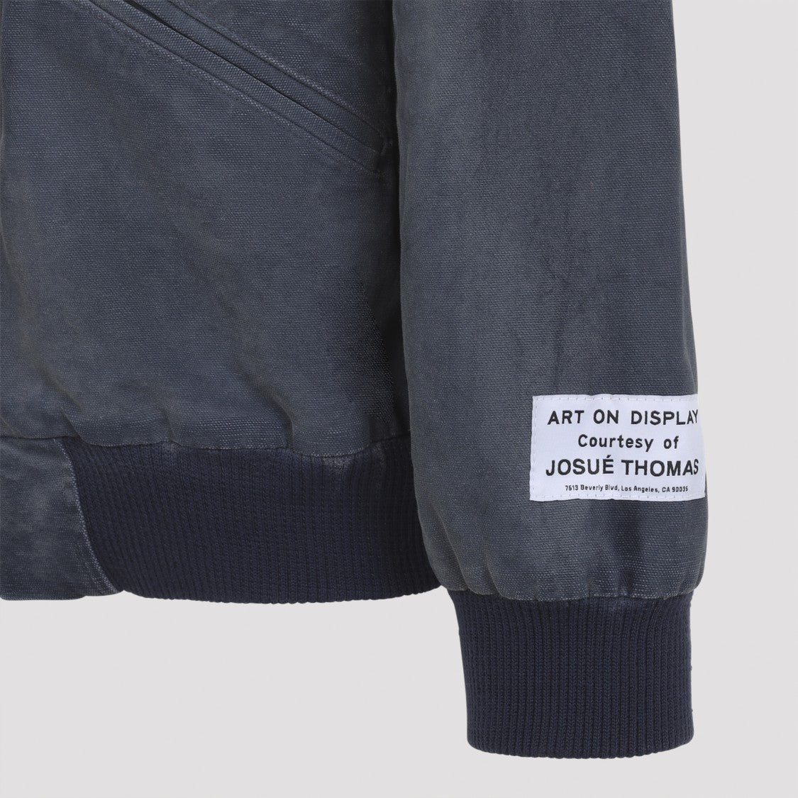 Gallery Dept. Bomber Jacket With Artistic Patches And Textured Finish