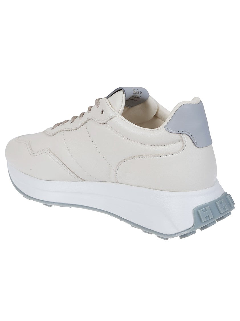 Hogan H641 Leather Sneakers With Branding
