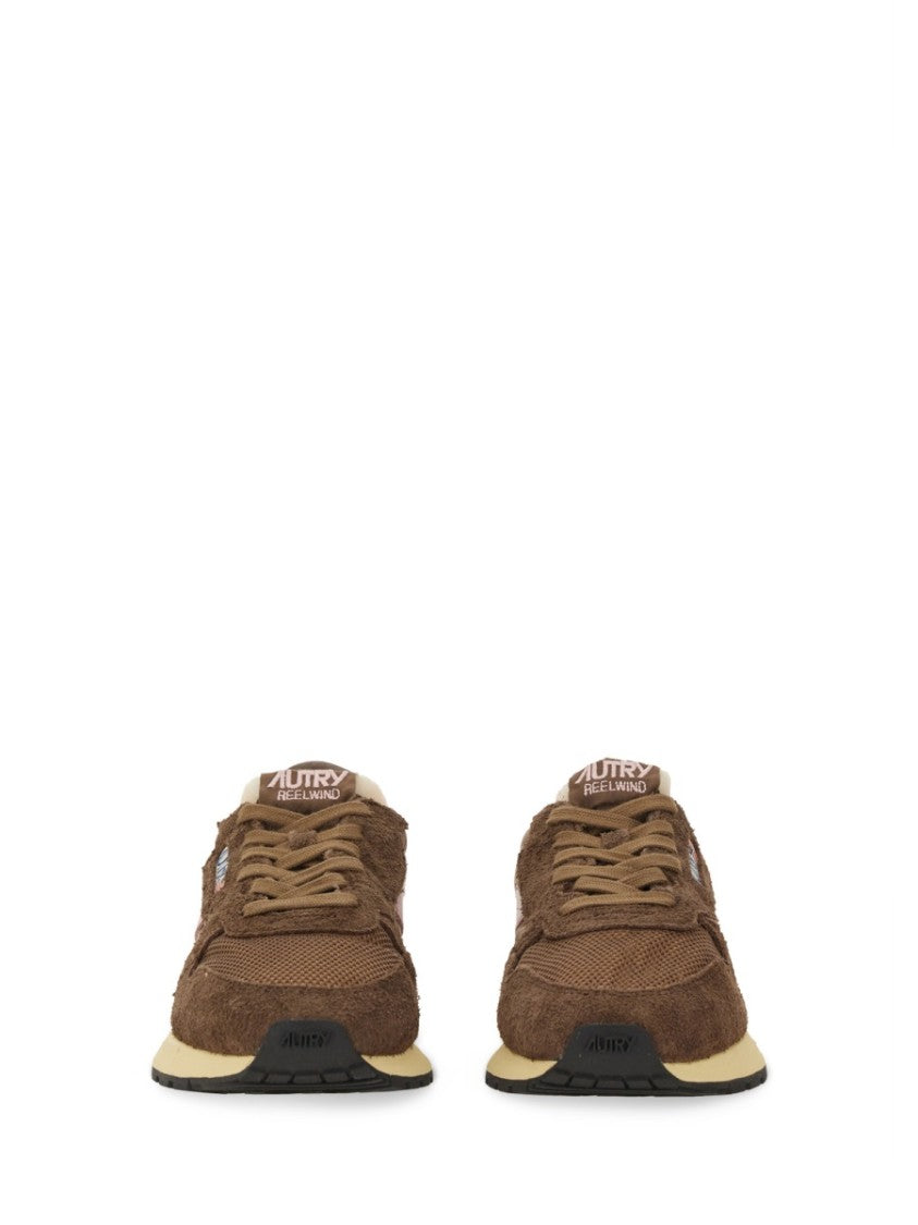 Autry Reelwind Low Nylon Suede Leather Sneakers