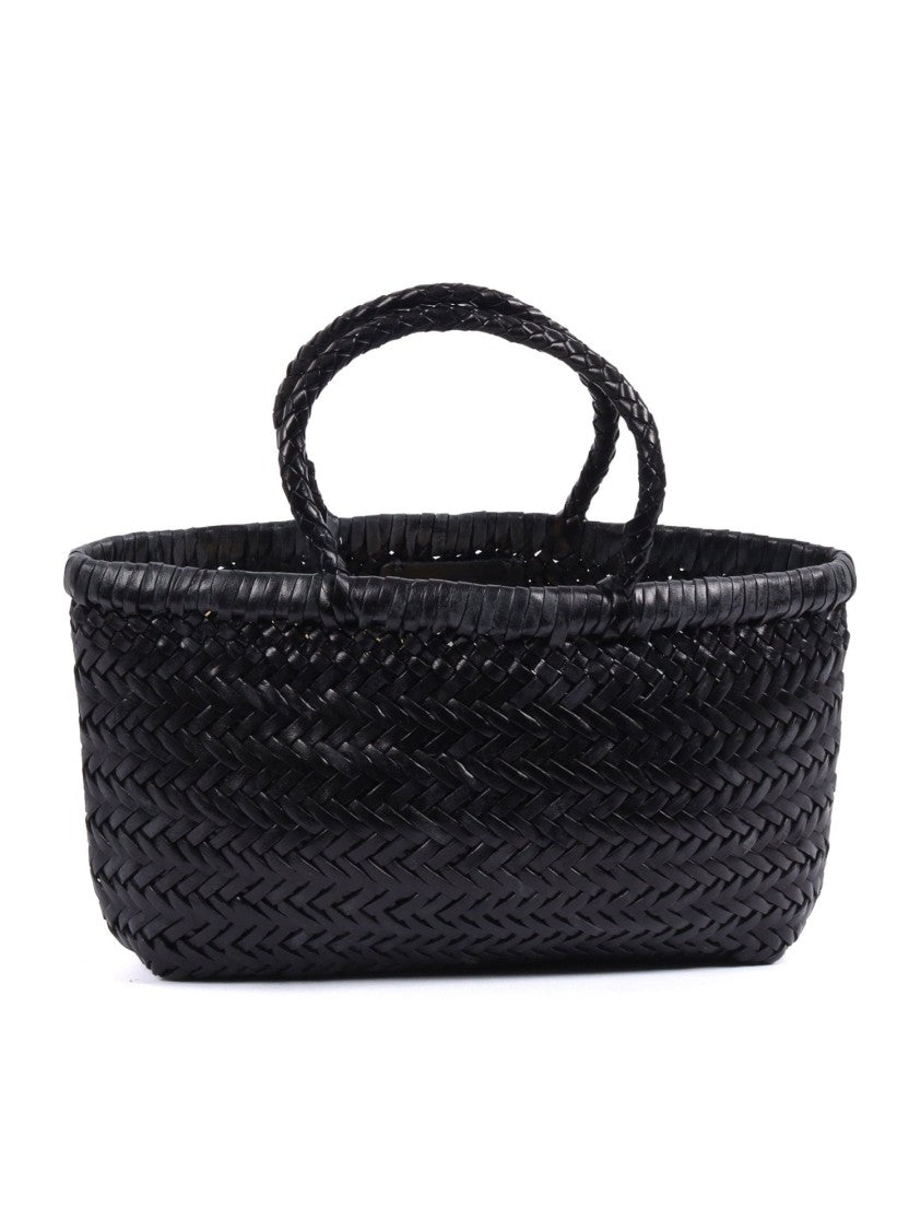 Dragon Diffusion Gora Mini Flat Woven Leather Basket