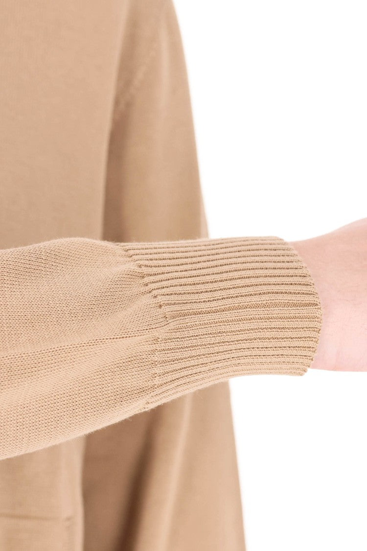 Drumohr Camel Cotton Hooded Sweatshirt