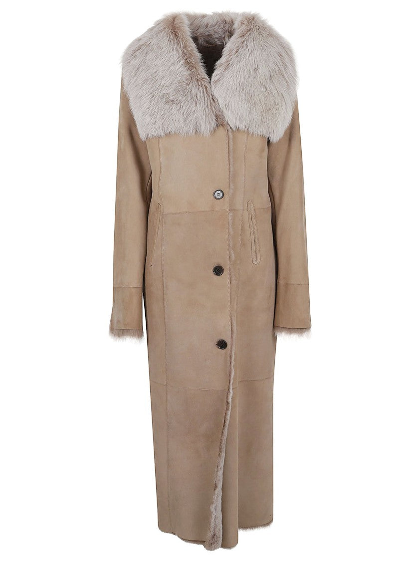 Arma Leather And Toscana Suede Coat