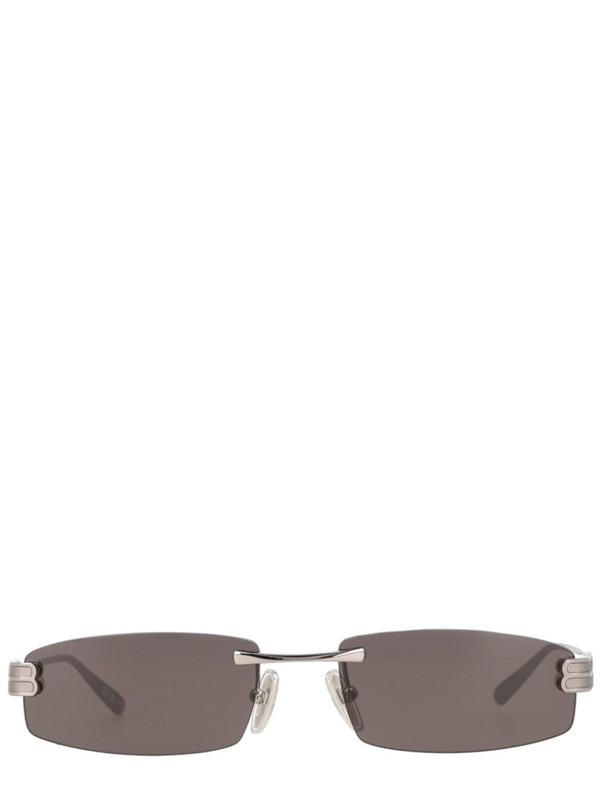 Balenciaga Gossip Rimless Rectangular Sunglasses
