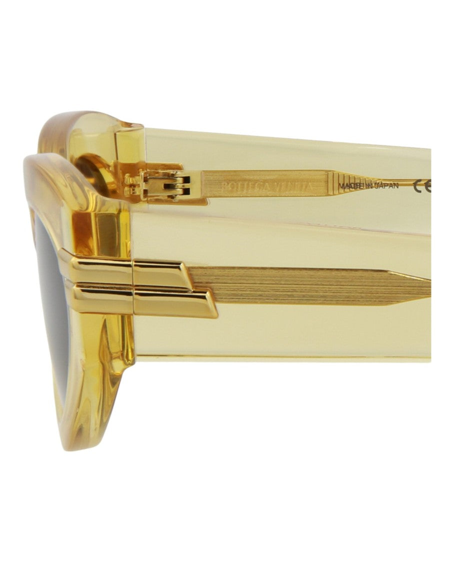Bottega Veneta Cat Eye-Frame Acetate Sunglasses With Elongated Shape