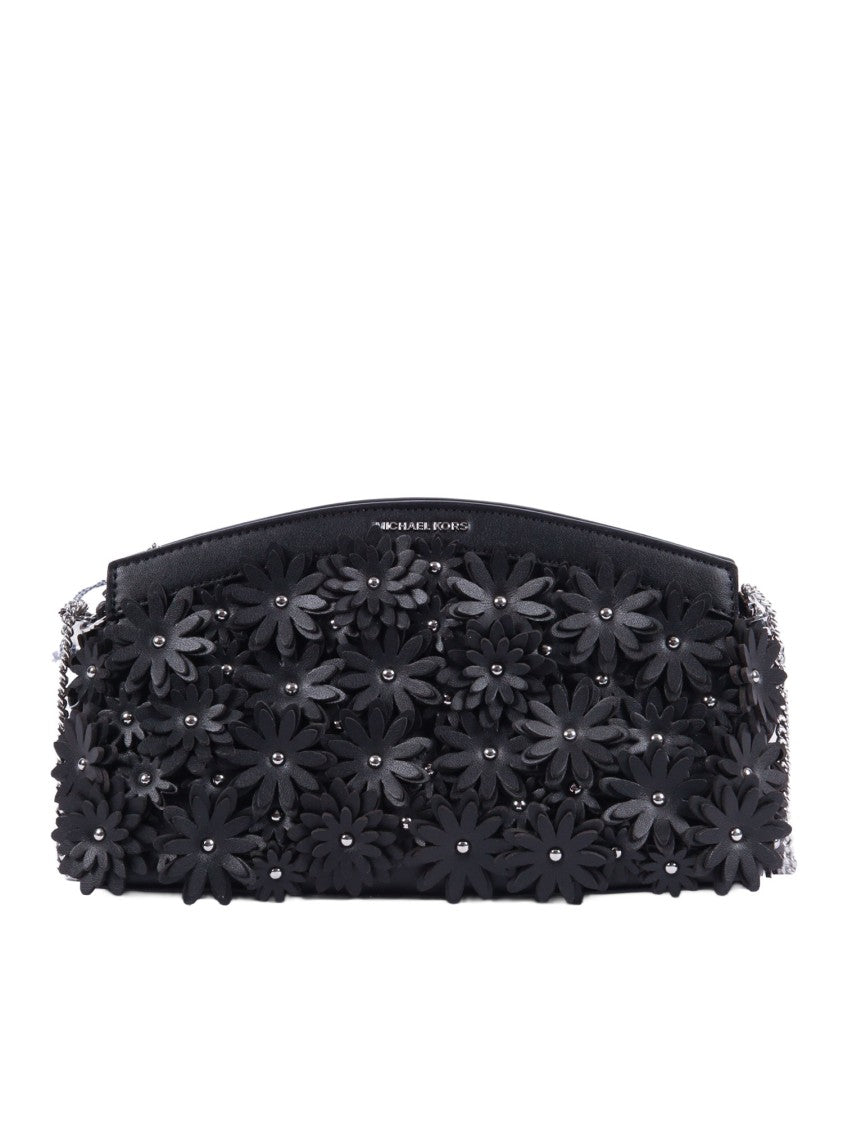 Michael Kors Floral Appliqué Dome Chain Clutch